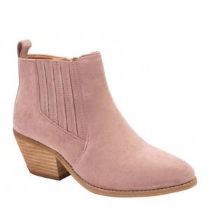 NEW CORKYS FOOTWEAR women's potion boot in blush suede